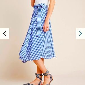 Anthropologie midi skirt